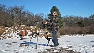 Shooting the Bushmaster BA50 from the hip