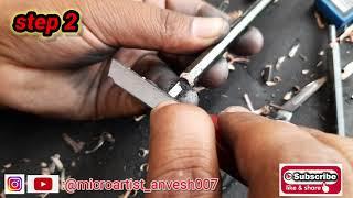 pencil carving for beginners|first & 2ndstep of pencil carving|pencilcarving|microart |step by step