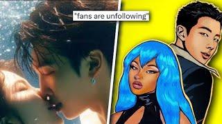 RM x Megan Thee Stallion “NEVA PLAY” Leaks w/ KISSING Scene? Intimate Scenes! Vid BLOCKED In Korea!