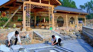 The young couple built a wooden house and a large garden at a cost of millions of dollars | part 2