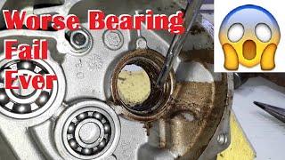 Honda Activa/Hero Pleasure Repair Part-12 Gear box  in Complete detail Broken wheel Bearing