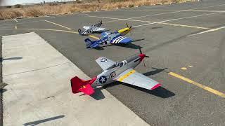 Three P 51 Mustangs horsing around Sept 7 2020