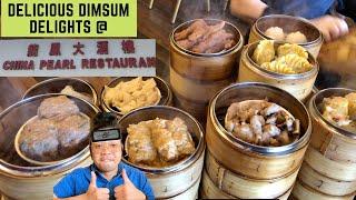 Dimsum Delights, - delicious DIMSUM choices@ CHINA PEARL RESTAURANT @Quincy,  MA, ep 42