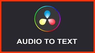 How To Add Automatic Subtitles In Davinci Resolve 18 (Convert Audio To Text)