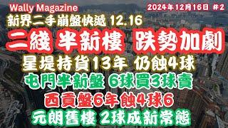 樓市崩盤快遞-新界篇：半新盤及二綫屋苑勁跌！星堤13年蝕4球｜屯門半新盤6球買3球賣｜西貢盤6年蝕4球6｜元朗舊樓2球新常態