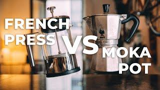 FRENCH PRESS VS MOKA POT! In-depth Comparison (For Beginners)