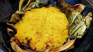 কলা পাতায় নারকেলের পাতুড়ি রেসিপি। Coconut paturi recipe in banana leave