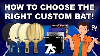 How To Choose Your Custom Table Tennis Bat - What Are The Best Blade & Rubbers For You?
