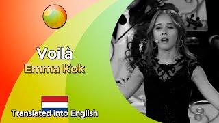 Emma Kok - Voilà (Lyrics in French and translated into English)