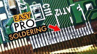 Solder Like a Pro! (5 Steps) LCD TV COF Manual Bonding Process #solderingtips