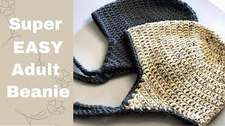 FAST & EASY Crochet Beanie For Absolute Beginners: Size Adult/Teen: BASIC BEANIE