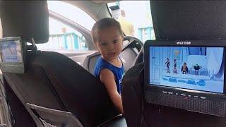 WONNIE 7.5”DUAL SCREEN DVD PLAYER PORTABLE CAR HEADREST VIDEO REVIEW | AMAZON | UNBOXING & SET UP