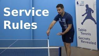 Service Rules | PingSkills | Table Tennis