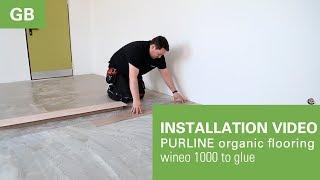 Installation video | Laying instruction wineo 1000 to glue from wineo | GB