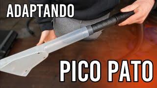 Adaptando PICO PATO para limpiar TAPIZADOS con aspiradora (Fácil y sin costo)