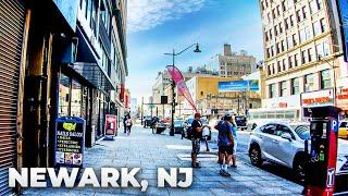 ⁴ᴷ Walking Tour of Downtown Newark, New Jersey - Market Street, Broad Street, & Raymond Boulevard