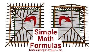 How To Calculate The Length of Hip Roof Framing Ridge - Home Building Tutorial