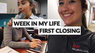 WEEK IN THE LIFE OF A NEW REAL ESTATE AGENT (appointments, new listing, closings, and more)