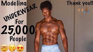 MODELING UNDERWEAR FOR 25,000 people! *SURPRISE*