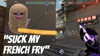 "Suck on my salty french fry"