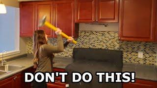 How to Remove Kitchen Cabinets the Easy Way - No Sledge Hammer! DIY