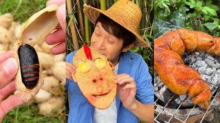 Have you ever eaten hairy insects?| Chinese Mountain Forest Life and Food #Moo TikTok#FYP