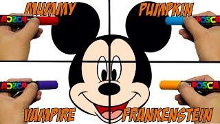 Mickey Mouse In 4 Satisfying Halloween Styles!