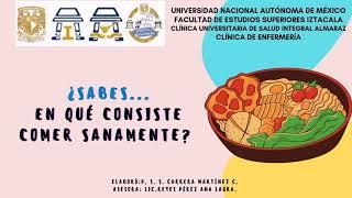 ¿Sabes en que consiste comer sanamente? #alimentacionsaludable
