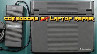 Commodore C386SX-LT laptop screen/power supply repair and some hard disk fingering