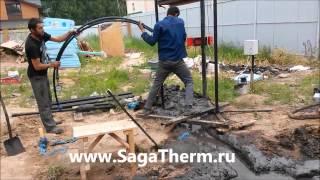 Установка геотермального зонда SagaTherm