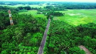 4K Cinematic Drone view village Highway l Free  Drone Video l Free stock footage l Copyright free