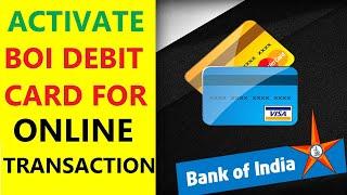 Bank of India - How to enable Ecom Service On debit/atm card