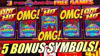 NEW!! 5-BONUS SYMBOLS TWICE!! HOT HIT 5-REEL & CLEOPATRA LEGACY Slot Machine (IGT)