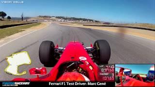 Ferrari Racing Days Laguna Seca - F1 Test Driver: Marc Gene - FULL Session Video.