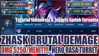 Best Build Tersakit Zhask 2021 Gameplay dan Tutorial Combo Zhask Support - Mobile Legends Indonesia