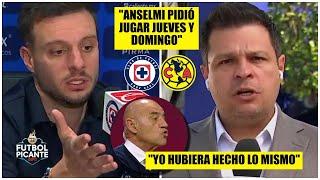 AMÉRICA y CRUZ AZUL jugarán jueves y domingo A PEDIDO de Martín Anselmi | Futbol Picante