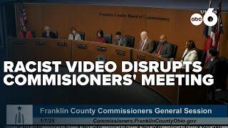 Racist, antisemitic pornographic video disrupts Ohio Commissioners' meeting