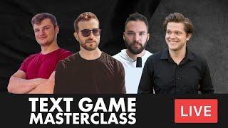 Text Game Masterclass (w/ Austen Summers, Kevin Wilder, and A.G Hayden)