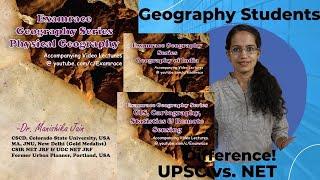 What is Difference between Examrace IAS Geography Postal Course & NET JRF Course? Dr. Manishika