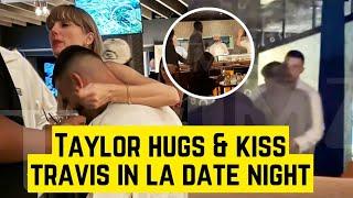 Taylor Swift ROMANTICALLY Hug & Kiss Travis Kelce at Incognito Secret LA Date Night!