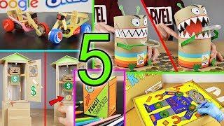 Top 5 Amazing ideas from Cardboard at Home (mr. hotglue's family)