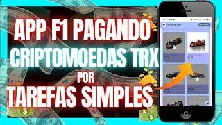 [PLATAFORMA F1] APP PAGANDO TRX POR TAREFAS SIMPLES MAIS COMISSÃO POR INDICAÇÃO (MINERADORA DE TRON)