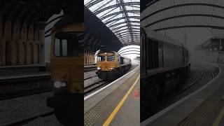 Class 66 triple convoy at York 02/12/23 #shorts