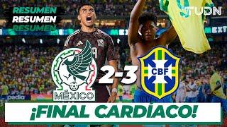 Resumen y goles | México 2-3 Brasil | Amistoso Internacional | TUDN