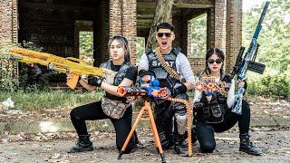 LTT Game Nerf War : Warriors SEAL X Nerf Guns Fight Crime Group Mr Close Crazy Use New Weapons