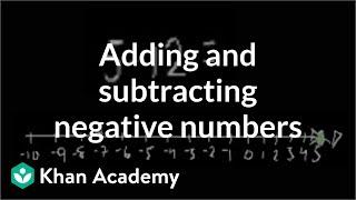 Adding/subtracting negative numbers | Pre-Algebra | Khan Academy