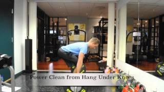 Exercise Index: Power Clean from Hang Under Knees