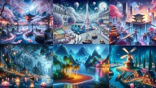 AI Draws Countries as Dreamscapes!