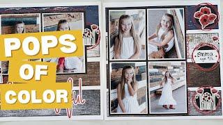 Simple But Elegant Paper Strip Two Page Layout