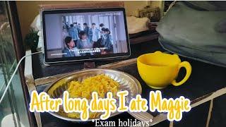 After long day's I ate Maggie|Exam holidays|Harshada Surve  #viral #shorts #maggie